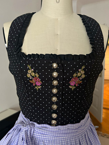 Damen dirndl lang schwarz - lang, mit