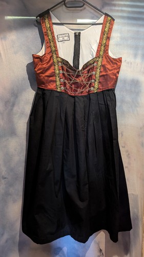 Dirndl lang bordeaux mit - dirndl,