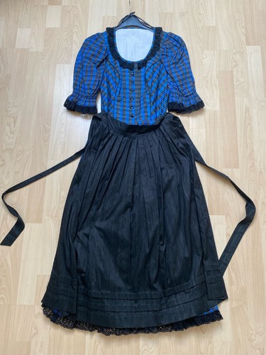 Vintage dirndl schwarz - dirndl, schwarz-blau
