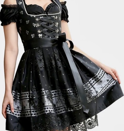 Rosen jacquard dirndl set mit - dirndl-set,