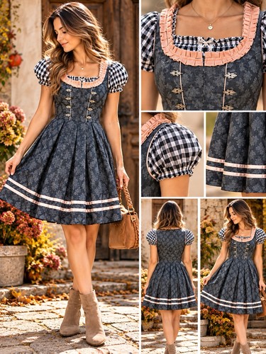 Dirndl trachtenkleid balkonett - trachtenkleid,