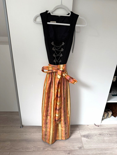 Leinendirndl schwarz mit - leinendirndl,