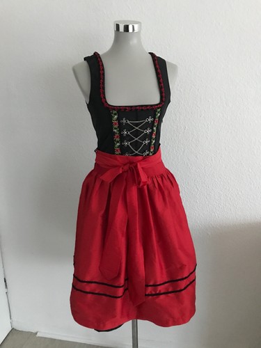 Dirndl rot schwarz von - #dirndl, rot/schwarz