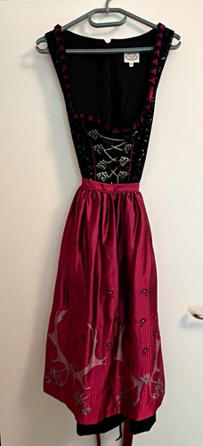 Damen dirndl schwarz pink - dirndl, schwarz/pink