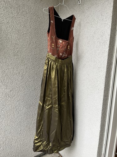 Dirndl lang bronze schwarz - dirndl,