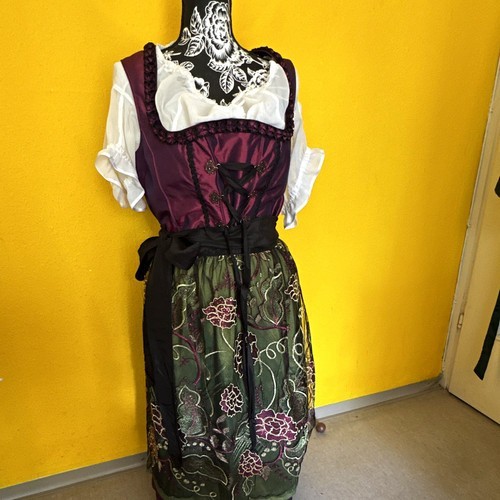 Damen dirndl weinrot - dirndl, mit