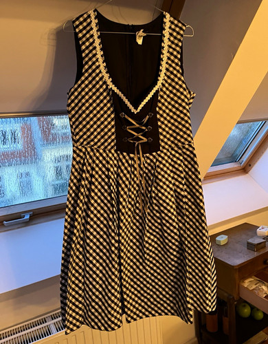 Damen dirndl schwarz - damen-dirndl, schwarz-weiß