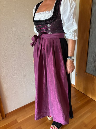 Dirndl weinrot mit - weinrot,