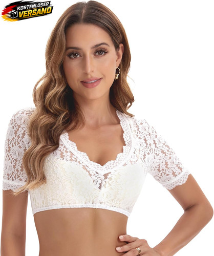Damen dirndl bluse - dirndl, spitze
