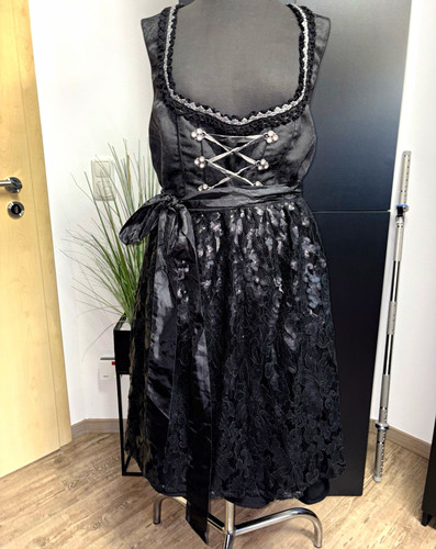 Damen dirndl schwarz ärmellos - damen,