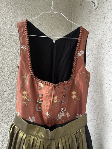 Dirndl lang bronze schwarz - dirndl,