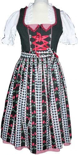 Rose dirndl baumwolle - rose,