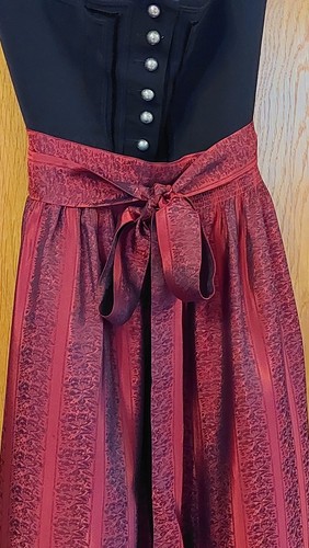 Dirndl schwarz bordeaux - schwarz/bordeaux, 1,20